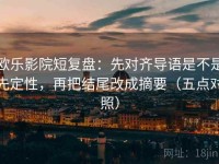 欧乐影院短复盘：先对齐导语是不是先定性，再把结尾改成摘要（五点对照）