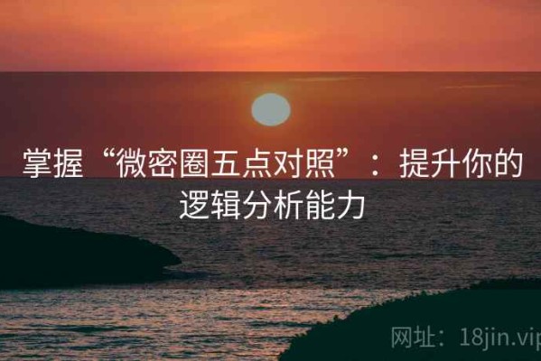 掌握“微密圈五点对照”：提升你的逻辑分析能力