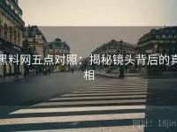 黑料网五点对照：揭秘镜头背后的真相