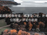 星辰影视像排错：精准查口径，补单位图旁，评论也能用