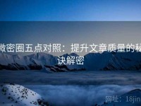微密圈五点对照：提升文章质量的秘诀解密