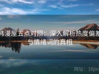 韩漫屋五点对照：深入解析热度偏差与情绪词的真相