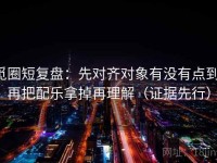 觅圈短复盘：先对齐对象有没有点到，再把配乐拿掉再理解（证据先行）