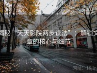 揭秘“天天影院两步读法”：解锁文章的核心与细节