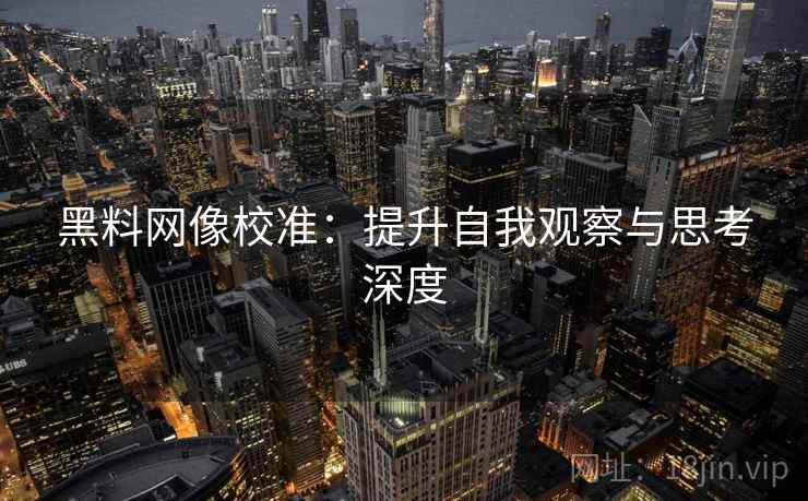 黑料网像校准：提升自我观察与思考深度